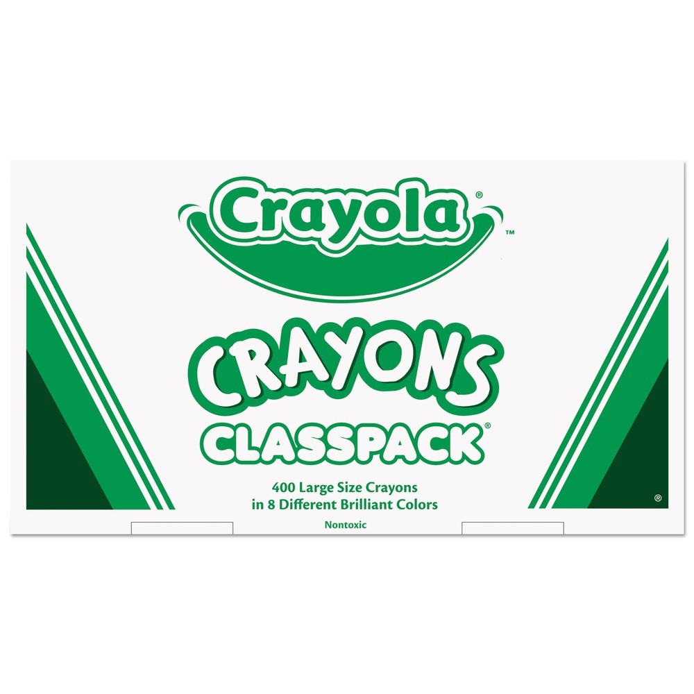 Crayola 528038 Classpack Crayons - Large (400/Box) New