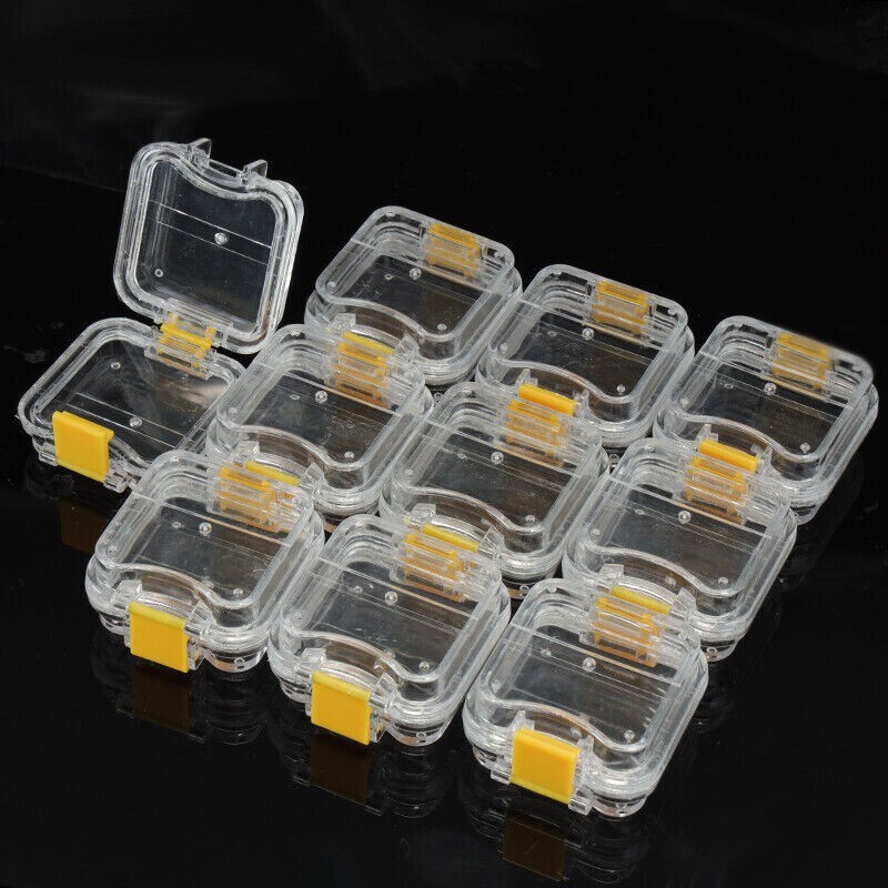 50 Boxes Dental Denture Storage Box Case Protector Container With Film Membranes