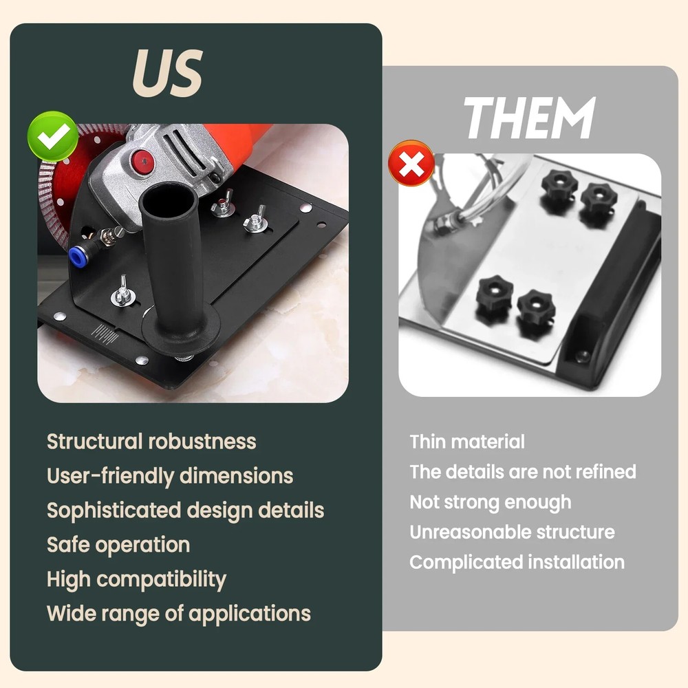 Angle Grinder Stand For Tile 45 Degree Chamfer Cutting Tile Chamfering Tool