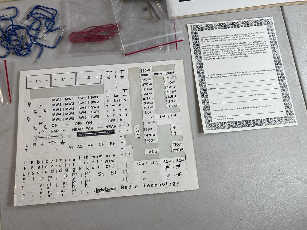 7800 Radio technology Electronics Lab Logix Kosmos Science Fun experiments 1F78