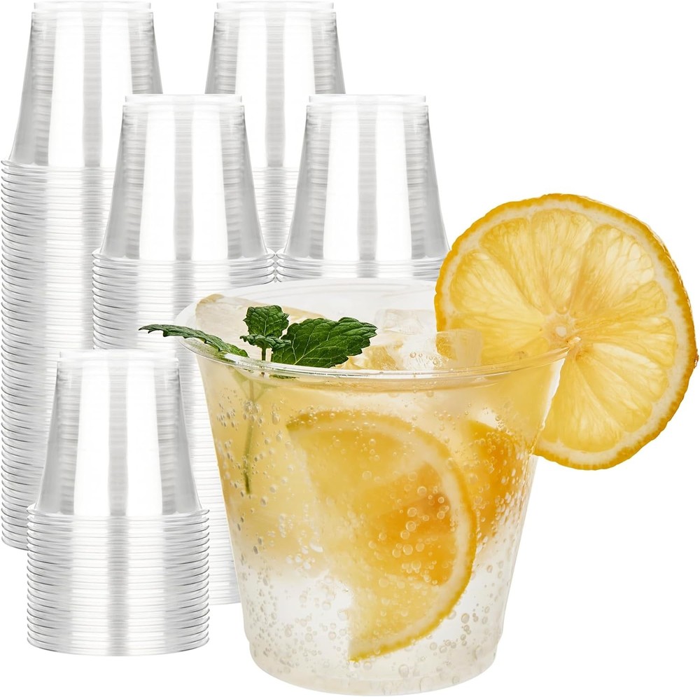 Clear Plastic Cups [] - Disposable Plastic Drinking Cups,  PET