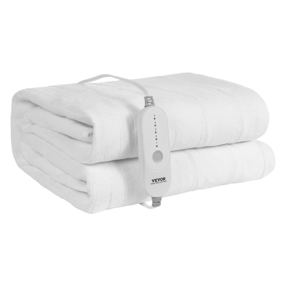 Machine Washable Heated Mattress Layer 60x80in Queen Soft Warmth