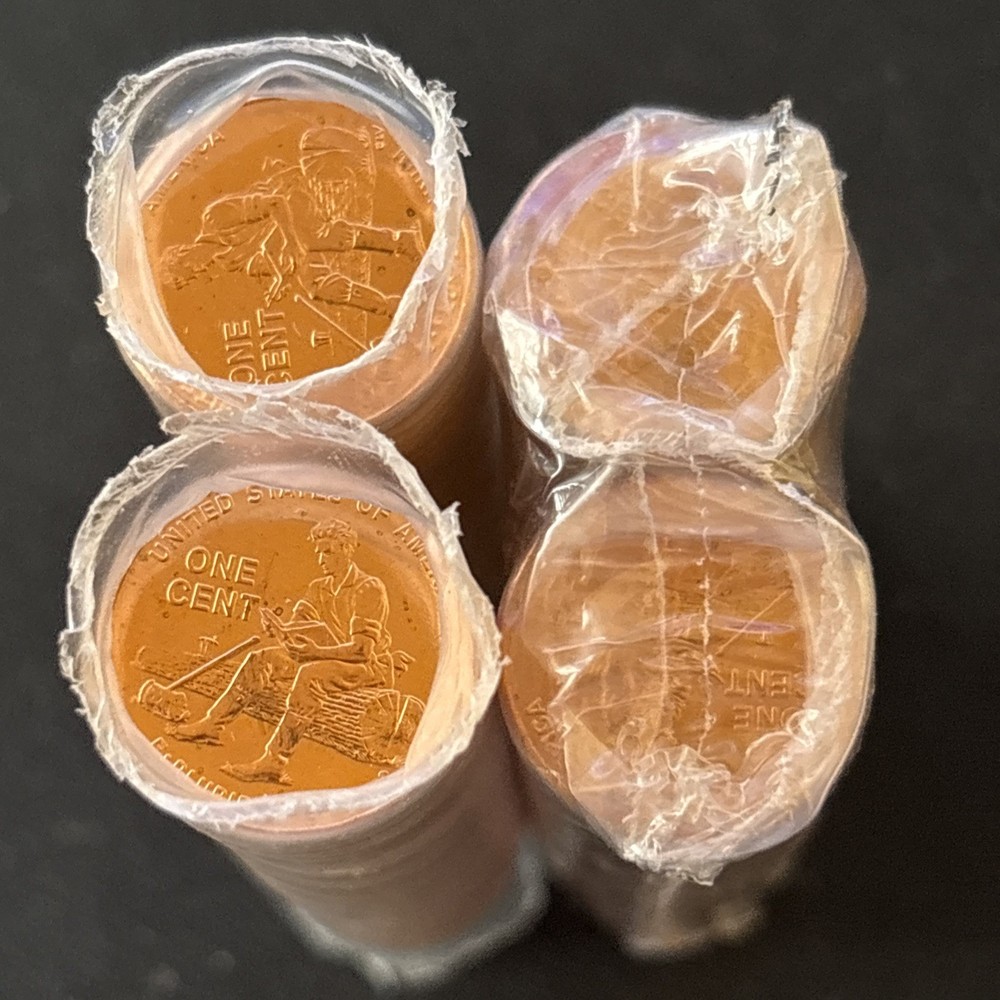 FOUR (4) Unopened Rolls 2009-D FORMATIVE YEARS 1¢ CENTS