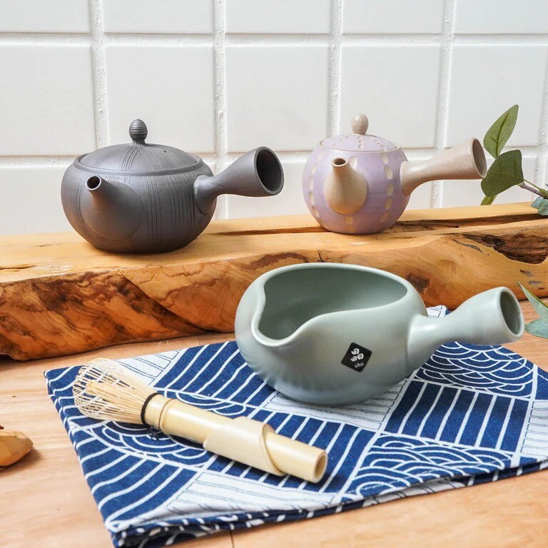 Japanese Style Side Handle Teapot Infuser Ceramic Tableware Tea Matcha Hand-made