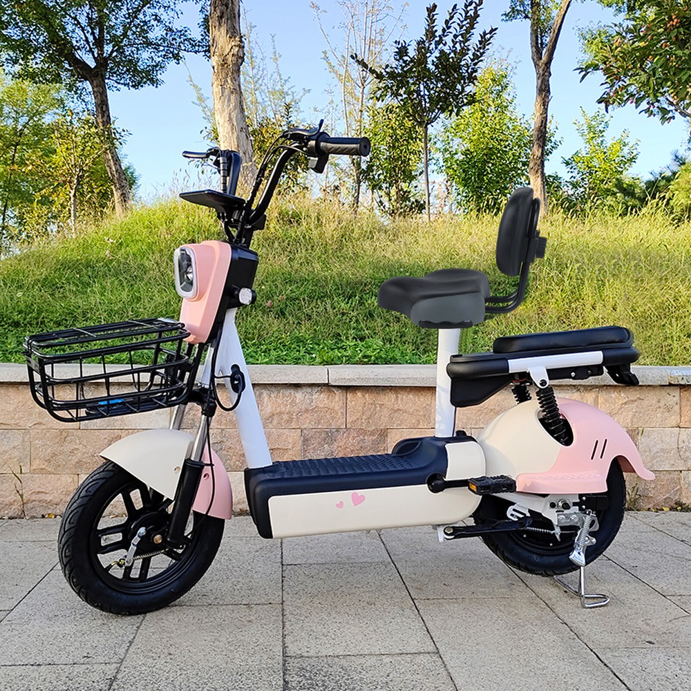 Large Backrest Saddle Bikes Bicycle Tricycle Saddle Seat with Backrest Black