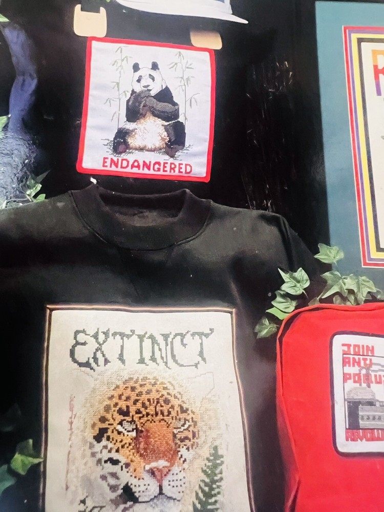 Environmental Activism Cross Stitch Book Patterns Ecology Rainforest Endangered