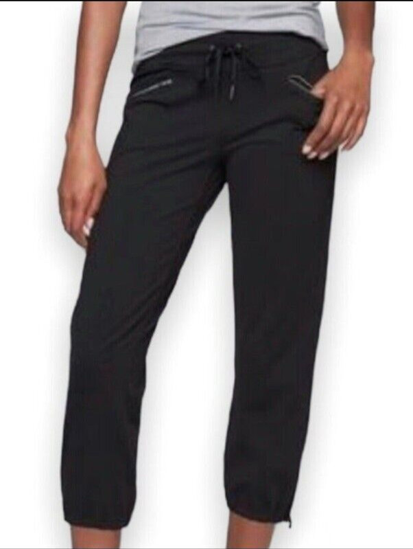 Athleta Metro Slouch Capri Pants size Small black
