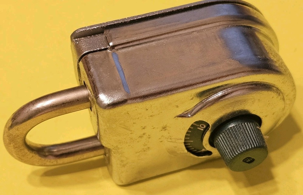 HIGH SECURITY PADLOCK COMBINATION SARGENT & GREENLEAF 8077 LOCK RARE