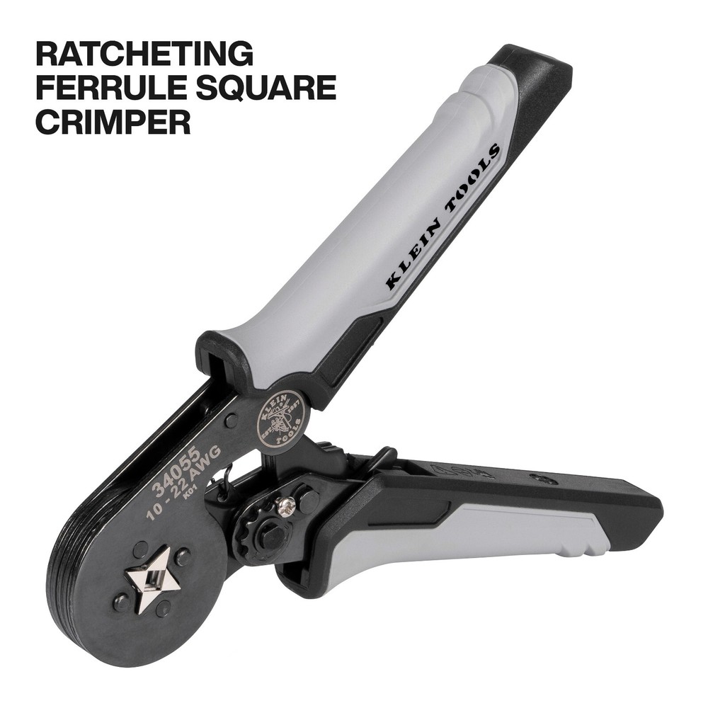 Klein Tools 34060 Ratcheting Ferrule Square Crimper Set