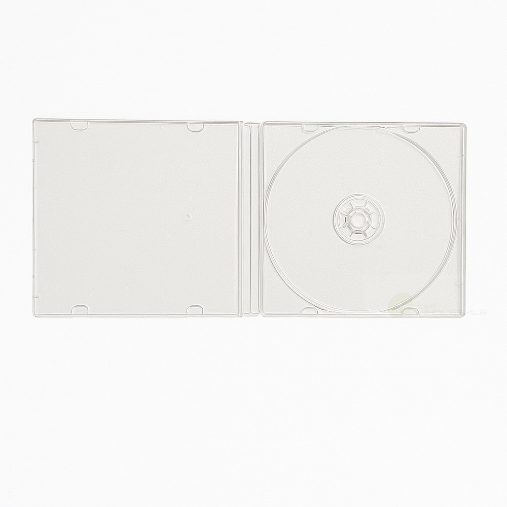 50 pack 5.2mm CD DVD Slim Single Durable PP Poly Clear Plastic Case