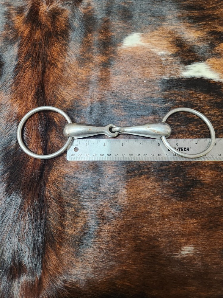LOOSE RING HOOLOW MOUTH SNAFFLE BIT 5 "