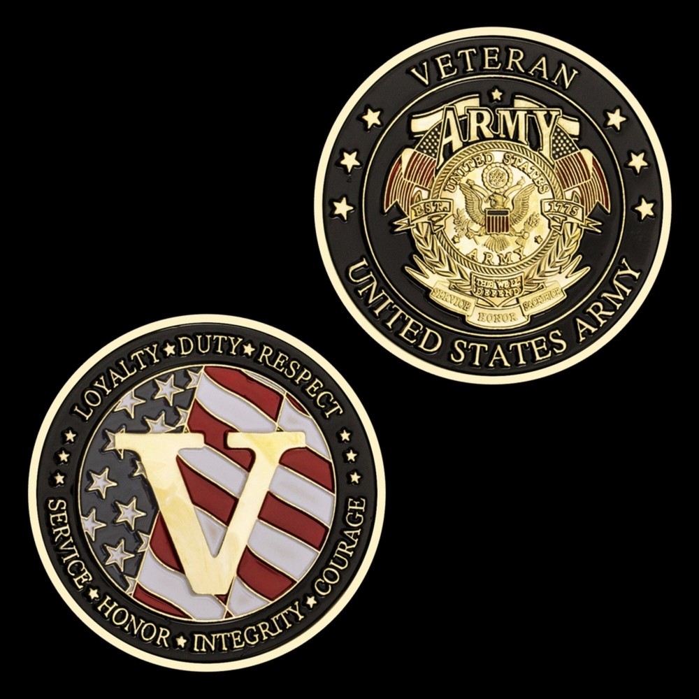 Army Veteran Challenge Coin
