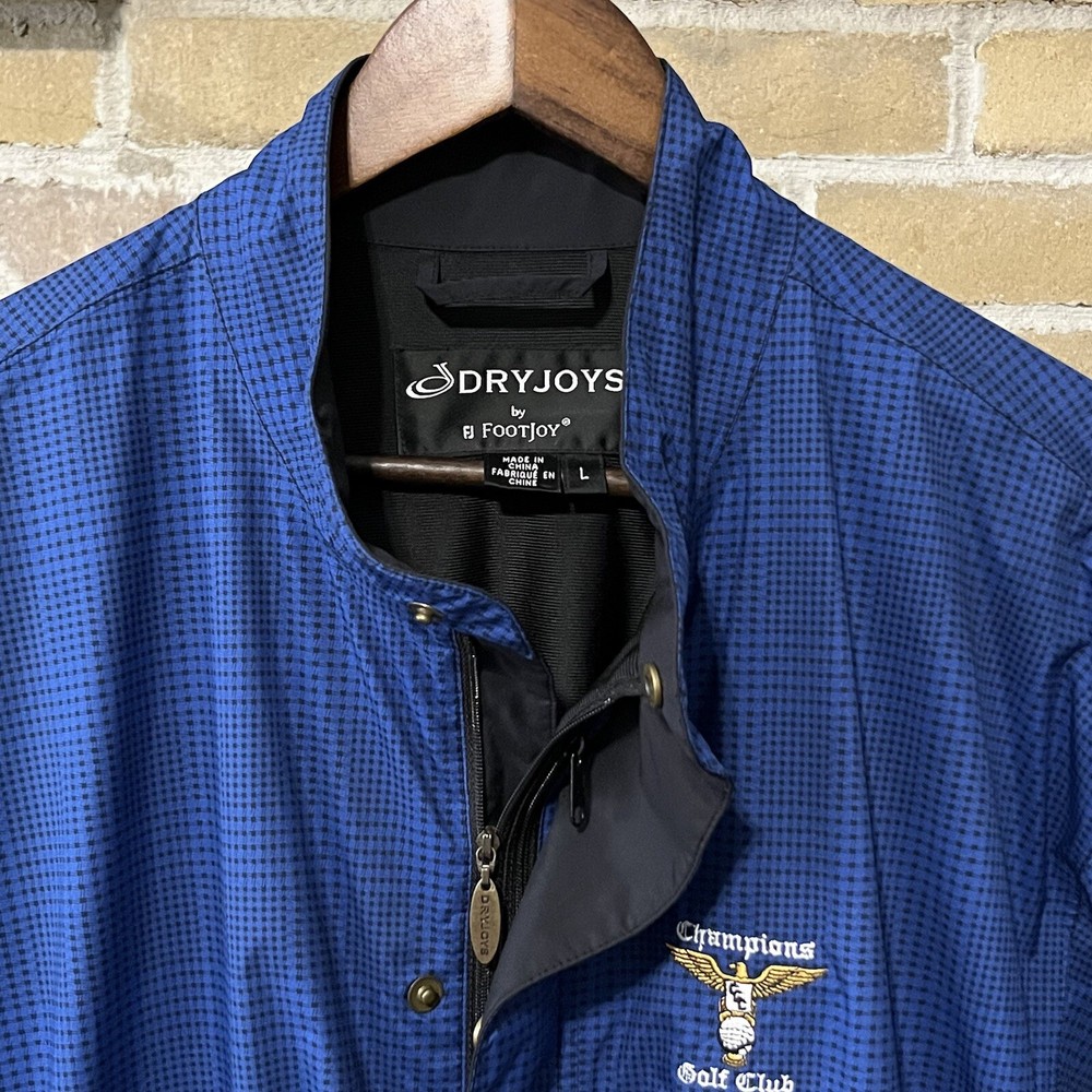Dryjoys Footjoy Men’s Blue 1/2 Zip Pullover Jacket Size Large