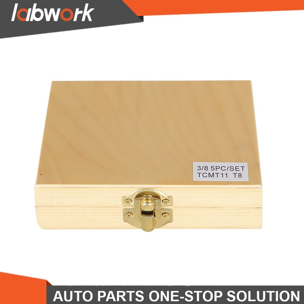 Labwork Carbide Indexable Turning Tool Bit With Carbide Inserts 5 PACK 3/8"