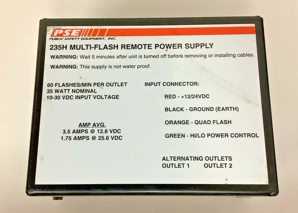 PSE 235H Multi-Flash Remote Strobe Power Supply
