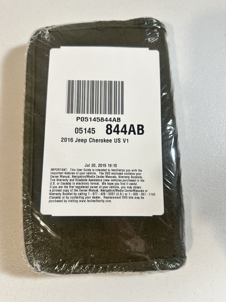 2016 Jeep Cherokee Owner's Manual Set OEM