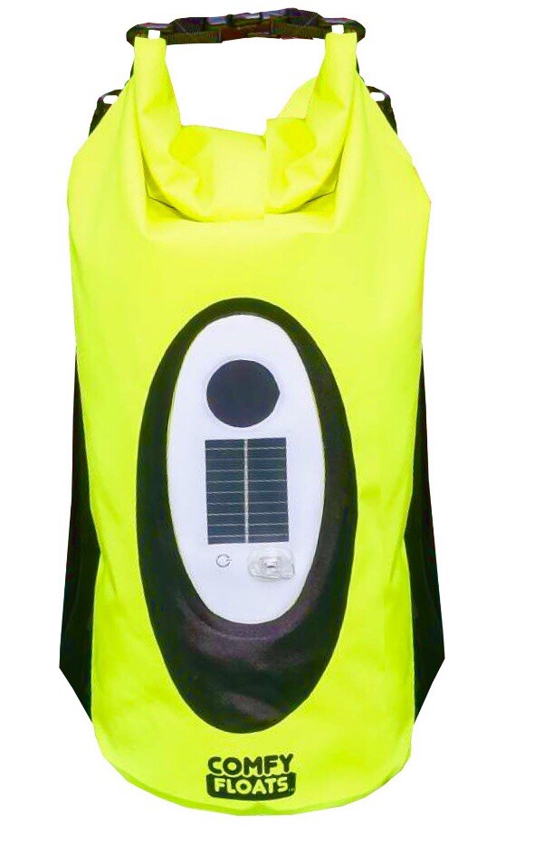 Comfy Floats 100% Waterproof Solar Powered Bluetooth Speaker 10L Floatable Bag