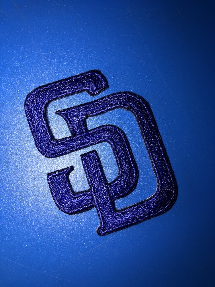 San Diego Padres Iron On Logo Patch 1.75”x2” (Blue)