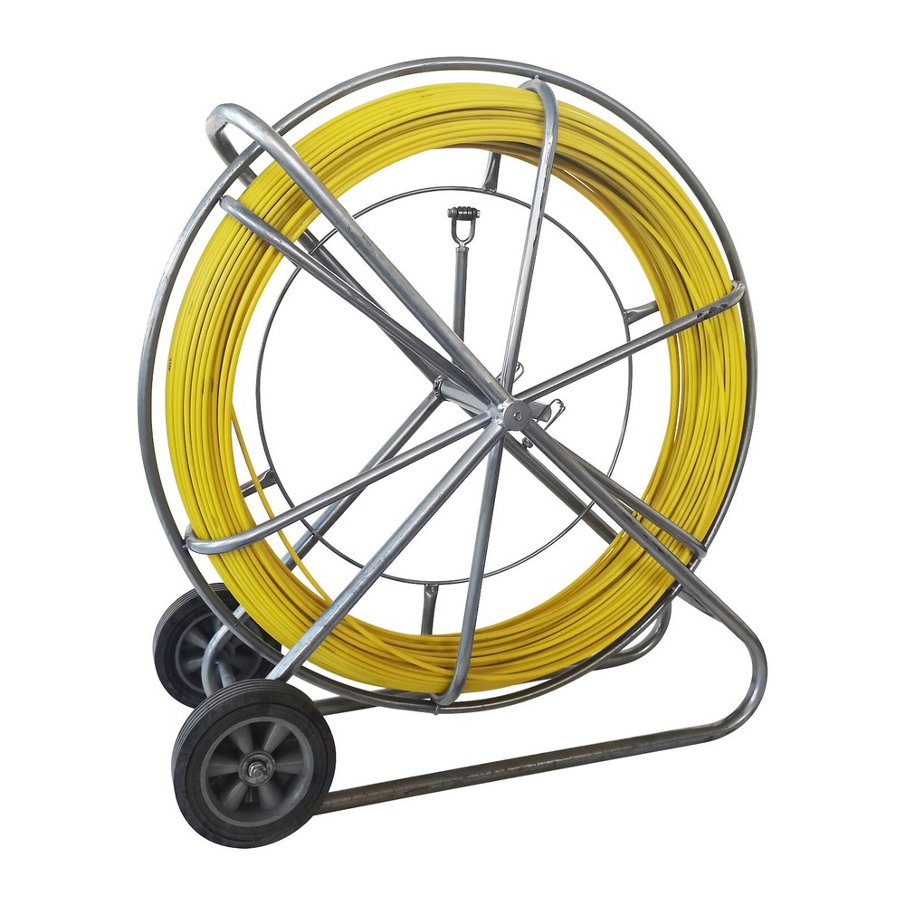 10mm 150M Fish Tape Fiberglass Pulling Wire Cable Running Rodder Duct Puller