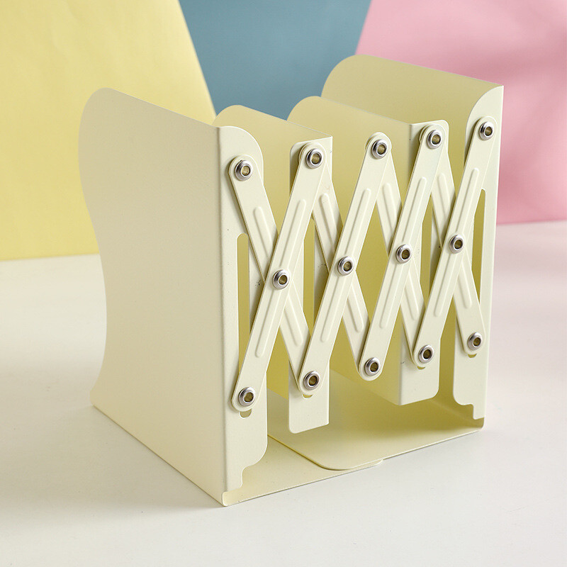 Retractable Book Stand Bookends Bookshelf Desktop Rack Holder Office Organizer