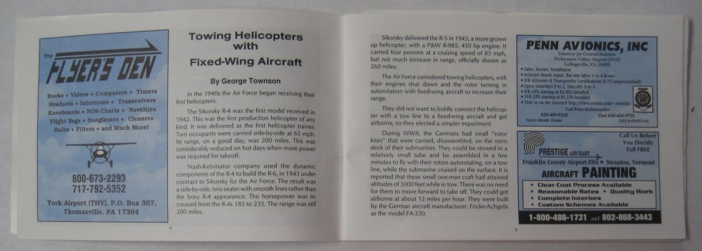 1996 Air-List-Ads December issue Features Autogyros