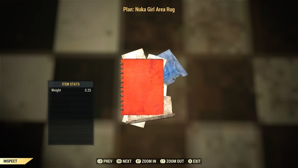 (Xbox) Nuka Girl Area Rug Plan