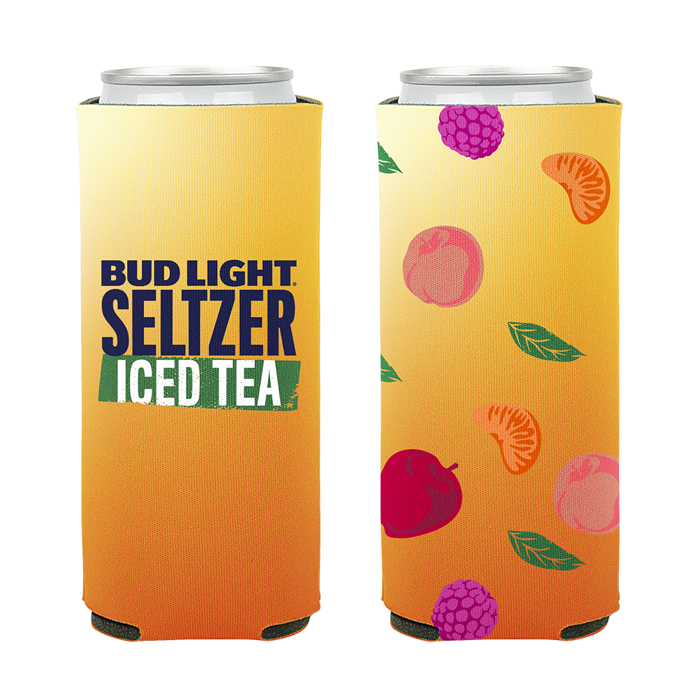 Bud Light Seltzer Iced Tea Slim Can Coolie