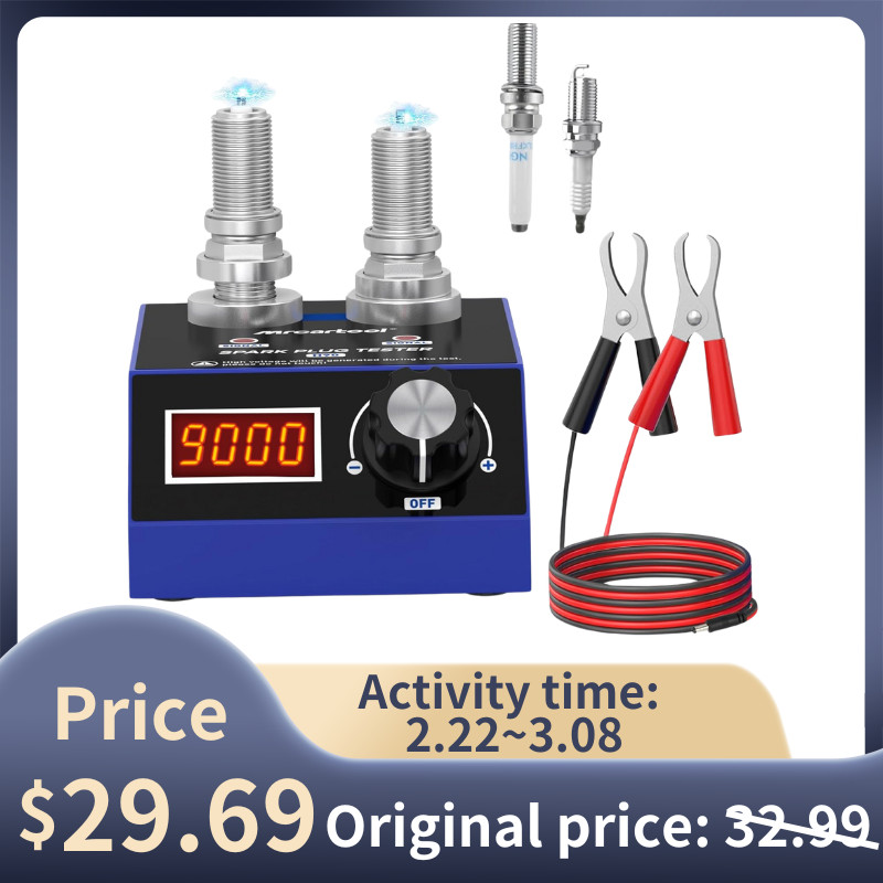 H90 Dual-Hole Car Spark Plug Tester Spark Plug Ignition Analyzer Diagnostic Tool