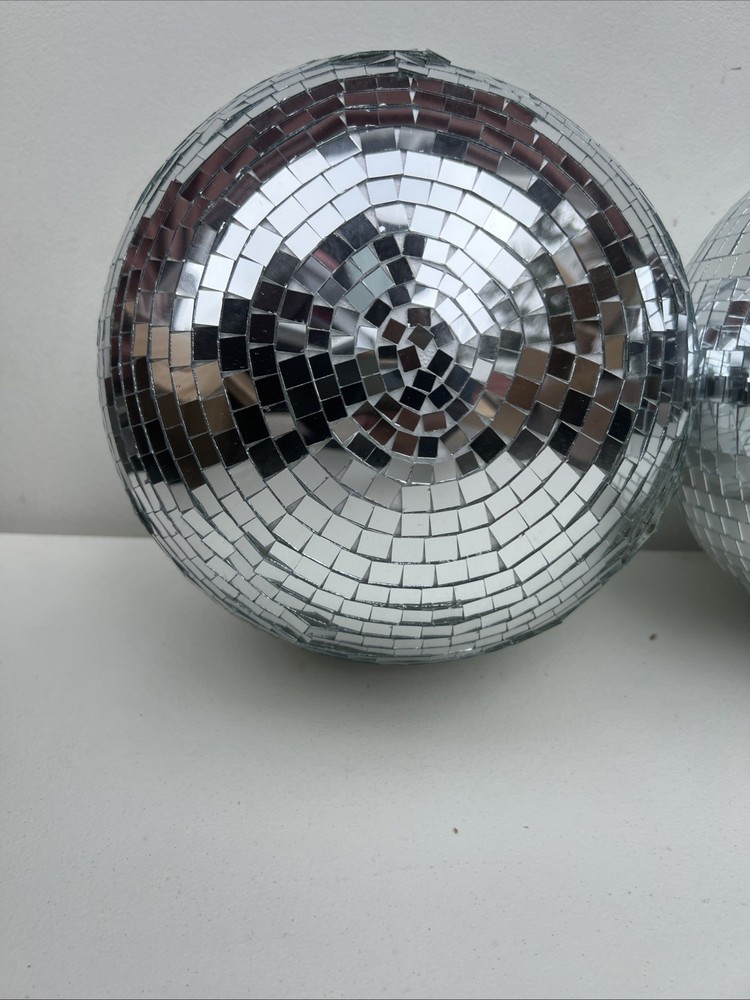 12"Diameter Polyfoam Mirror Disco Ball (Set Of 2)