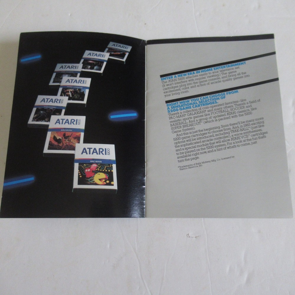 Original Atari 5200 Advanced Game System Catalog Booklet and Intellivision Lot