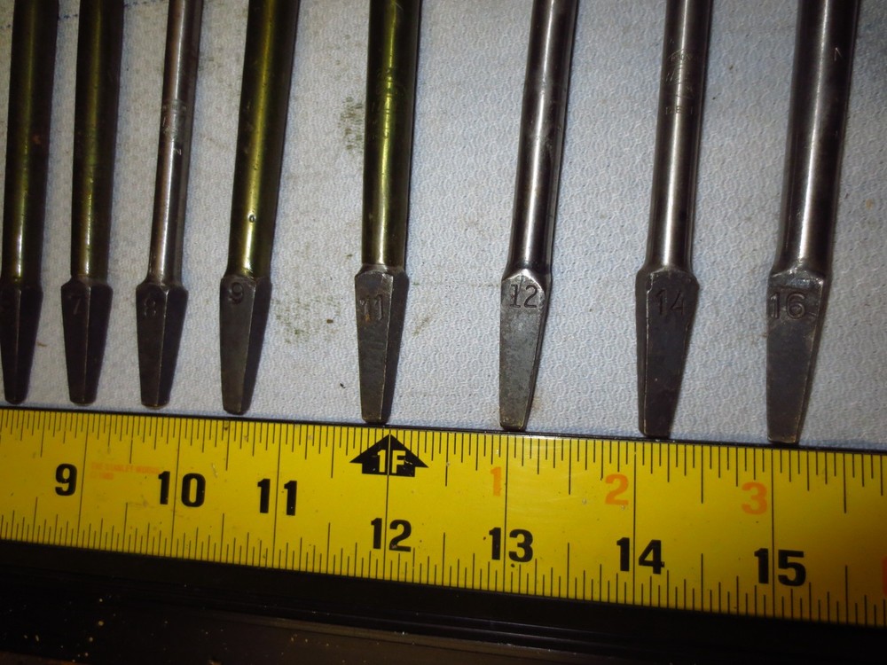 Greenlee Solid Center Auger Bits set of 10 bits. 1/4" to 1"