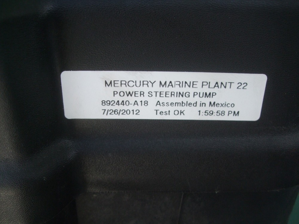 Verado Power Steering Pump