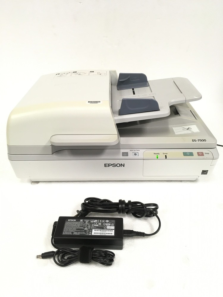 Epson WorkForce DS-7500 Document Scanner w/Adapter 2138 Scan Count, WORKING