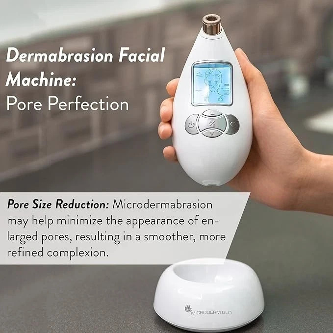 Microderm GLO Diamond Microdermabrasion Machine and Suction Tool NEW