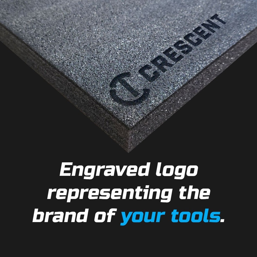 CRESCENT DARK shadow foam tool tray insert storage organizer toolbox toolkit set