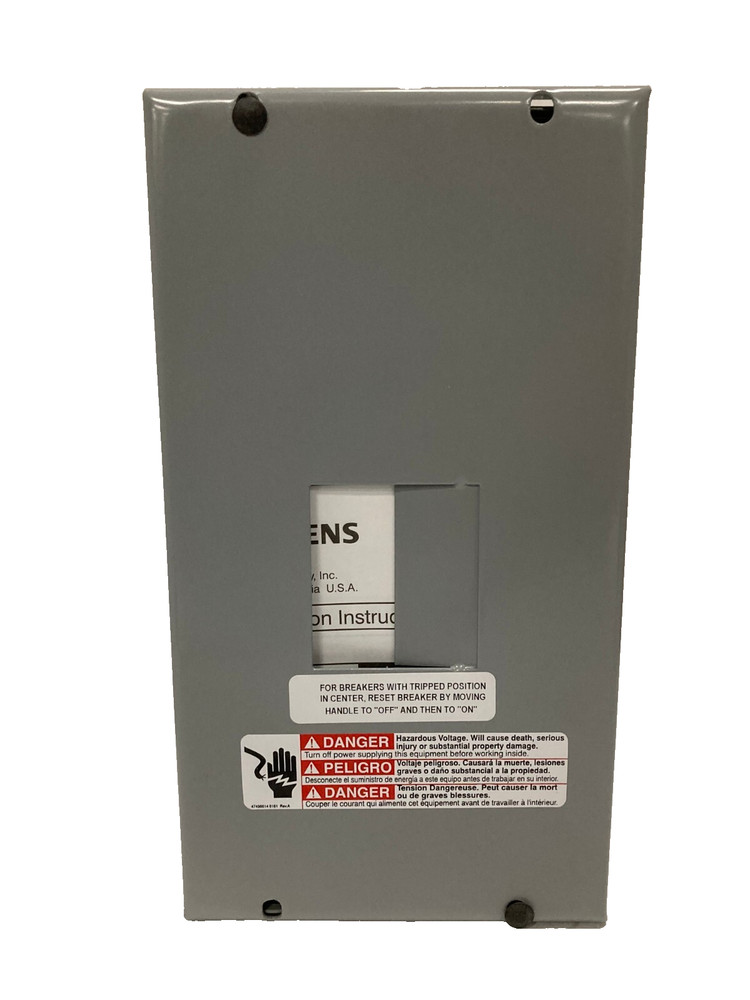 Siemens Main Lug Load Center Electrical Panel 2 Spaces 60 A  E0204ML106OSU