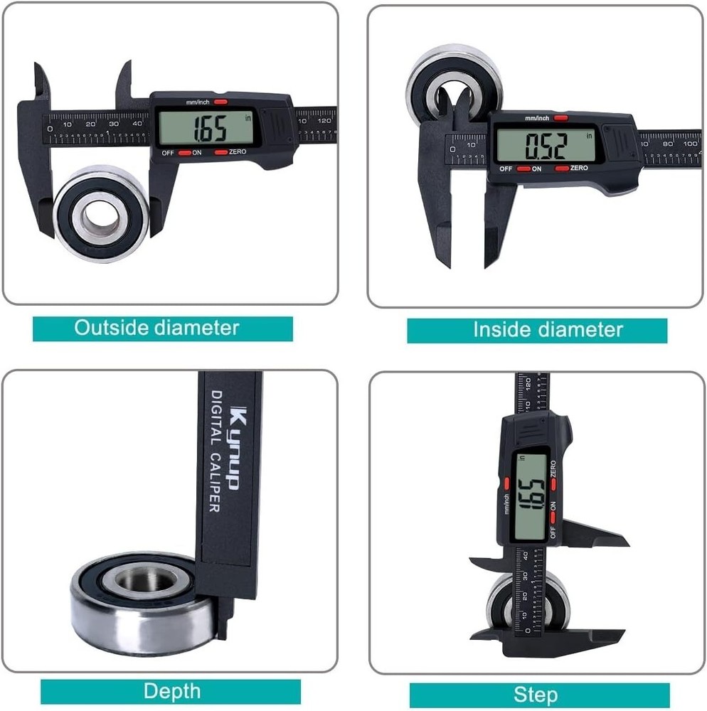 Ynup Digital Caliper, Caliper Measuring Tool with LCD Screen,
