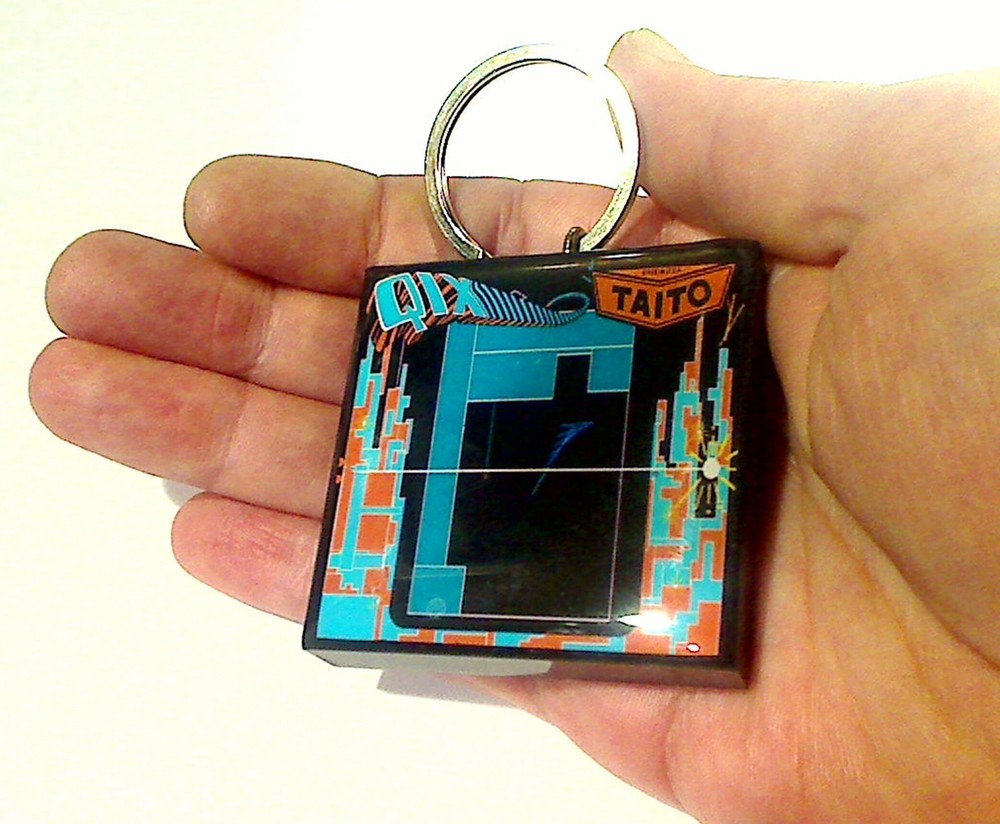 QIX Arcade Coin Door accessory Keychain