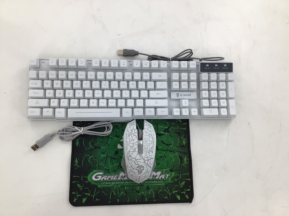KUIYN T6 Gaming Keyboard And Mouse - White