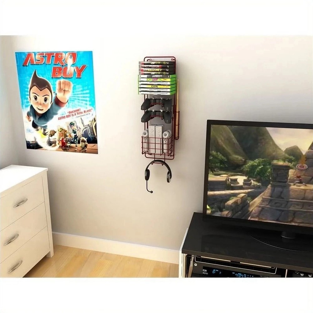 Atlantic Wall Mount Game Rack accessory and game storage