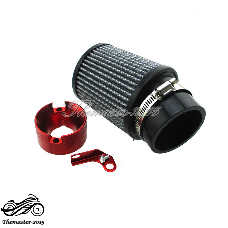 Red Air Filter & Adapter Kit For Predator 301cc 420cc GX340 GX390 Clone Engine