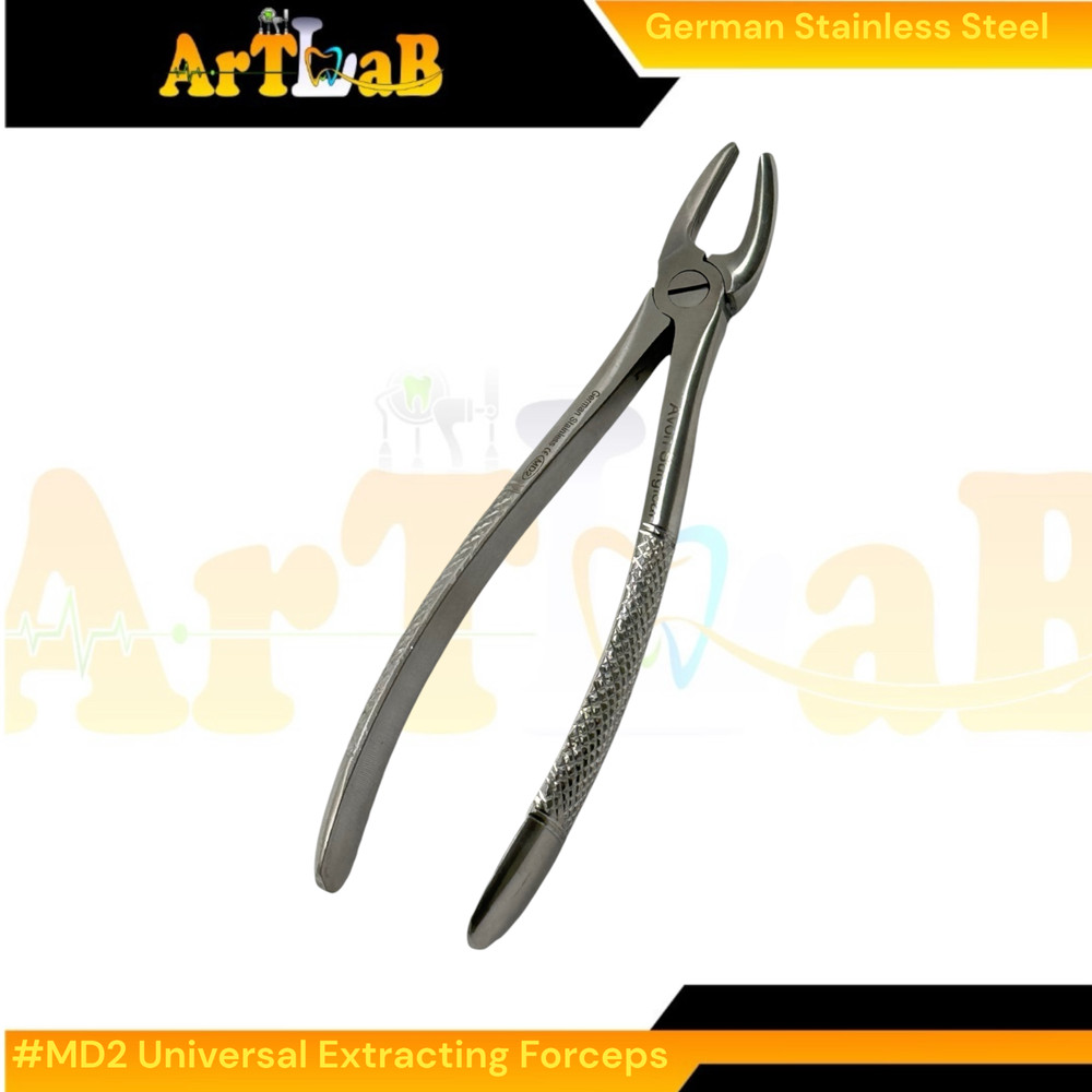 Extraction Forceps MD2, Upper First, Second, & Third Molars - Stainless Steel