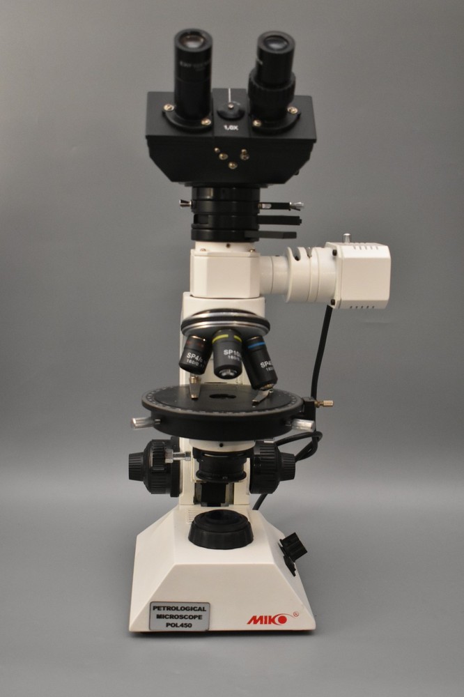 Polarizing Geology Microscope w Koehler, Bertrand, Centring & λ Compensators