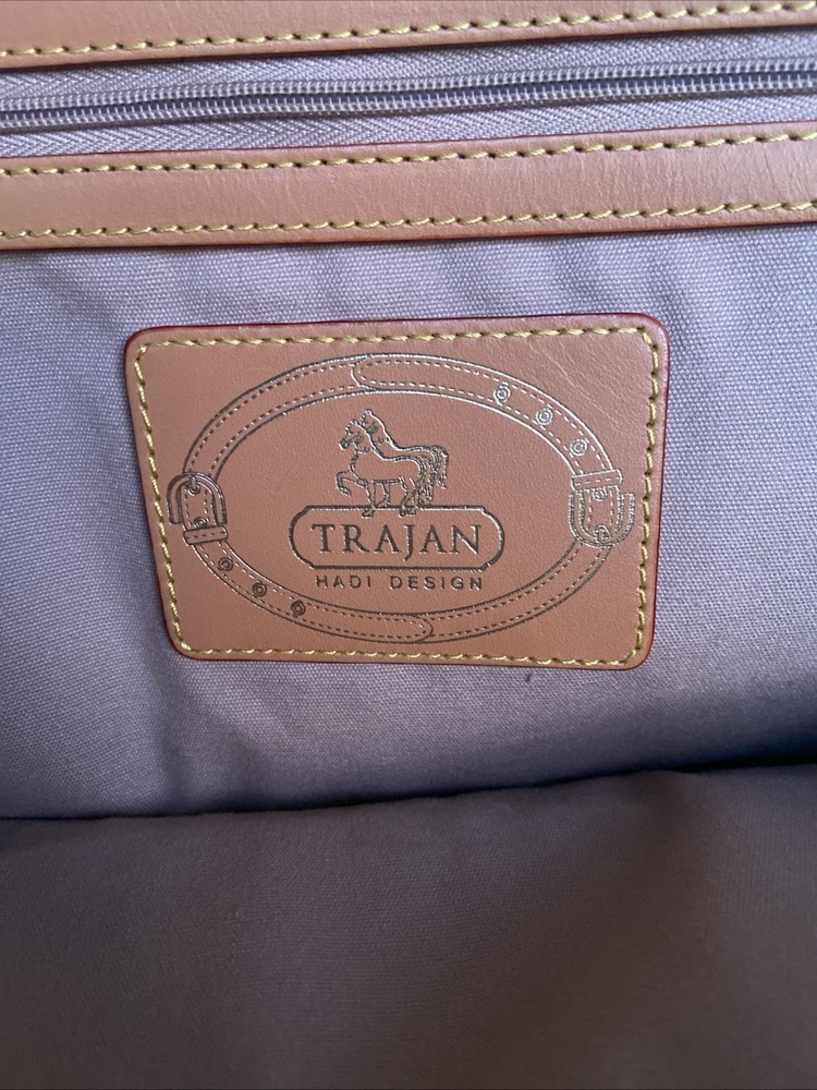 Vintage Leather Trajan Hadi Design Constellation Backpack Zodiac