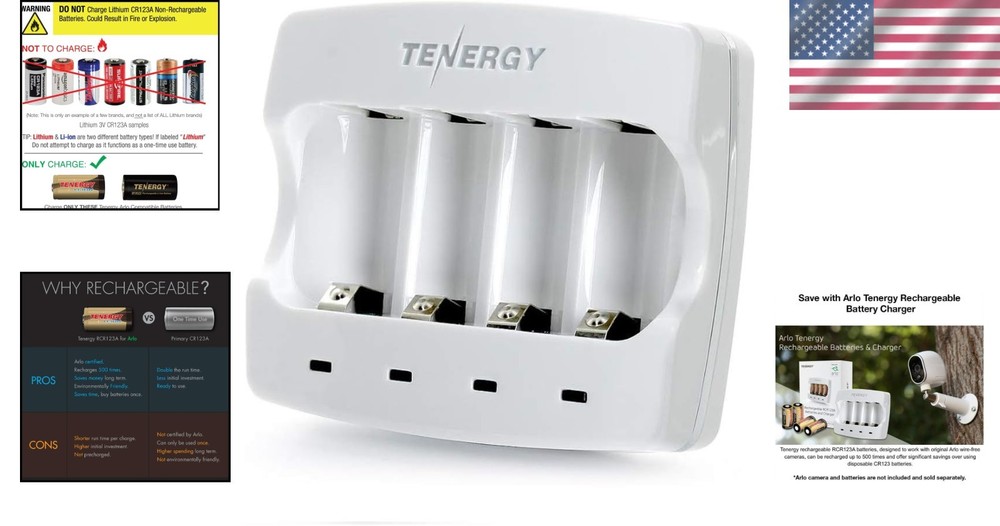 Arlo Battery Charger with Status Indicators
