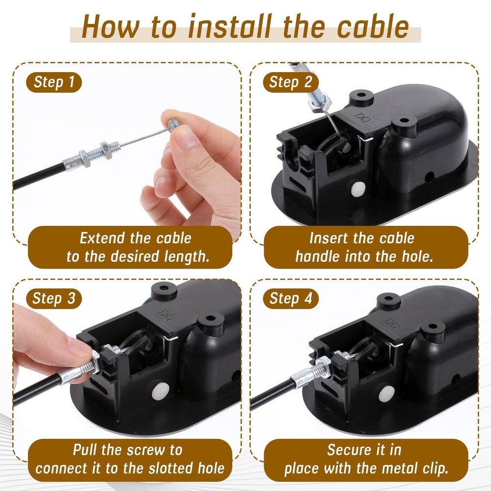 2 Set Recliner Handle Parts with Pull Cable Durable Recliner Release Pull Han.