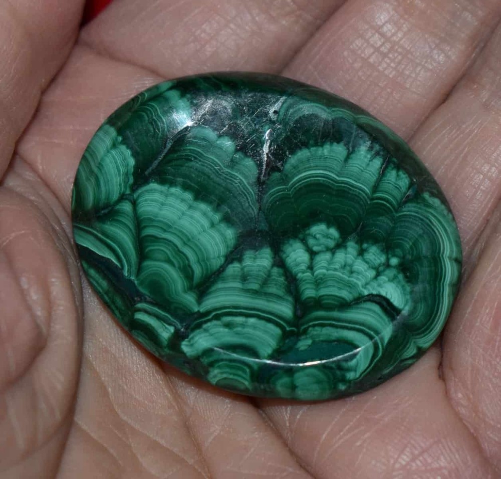 Malachite Worry Stone #6