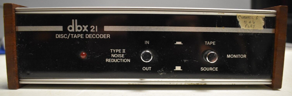 dbx 21 Disc/ Tape Decoder Vintage Noise Reduction