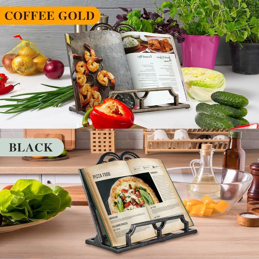 Traditional Cast Iron Cookbook Stand