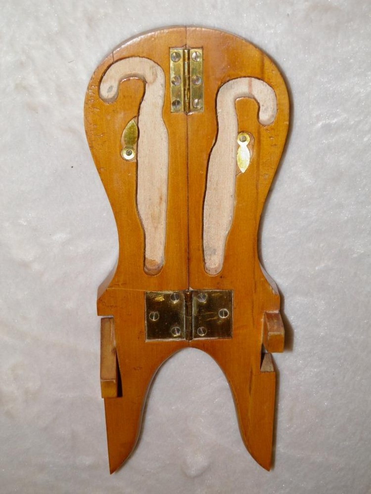 WW1 Military Campaign English Boot Jack & Boot Pulls W/ Button Hook & Hole Punch